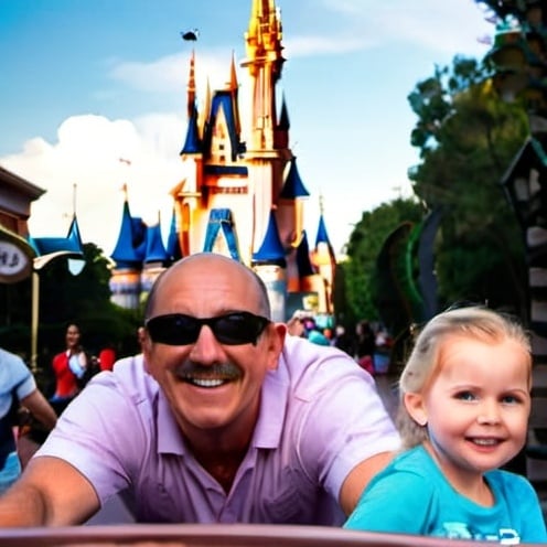 Family entering Walt Disney World